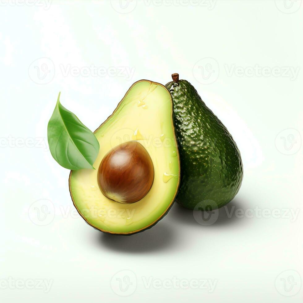 ai generado Fresco aguacate real foto fotorrealista valores foto