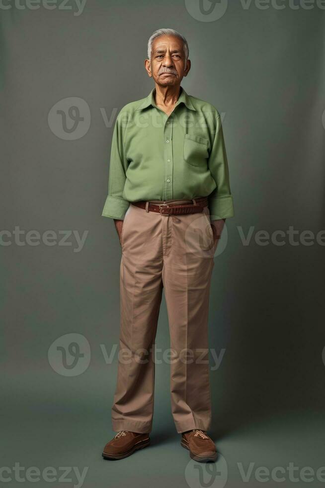 AI generated The Man in the Green Shirt and Khaki Pants photo