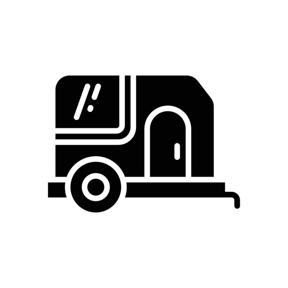 caravan icon. vector glyph icon for your website, mobile, presentation, and logo design.