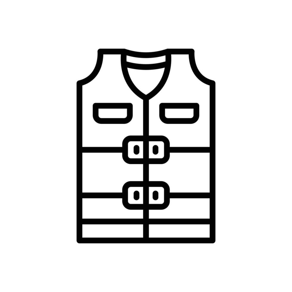 life vest icon. vector line icon for your website, mobile, presentation, and logo design.