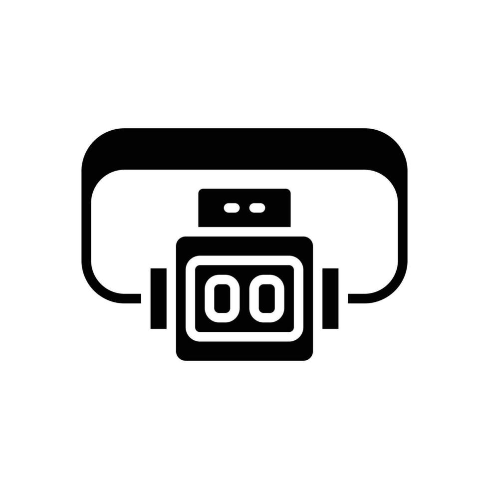 headlamp icon. vector glyph icon for your website, mobile, presentation, and logo design.