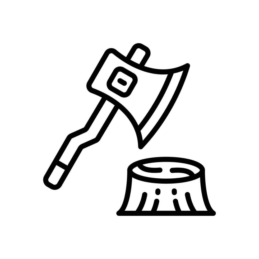 axe icon. vector line icon for your website, mobile, presentation, and logo design.