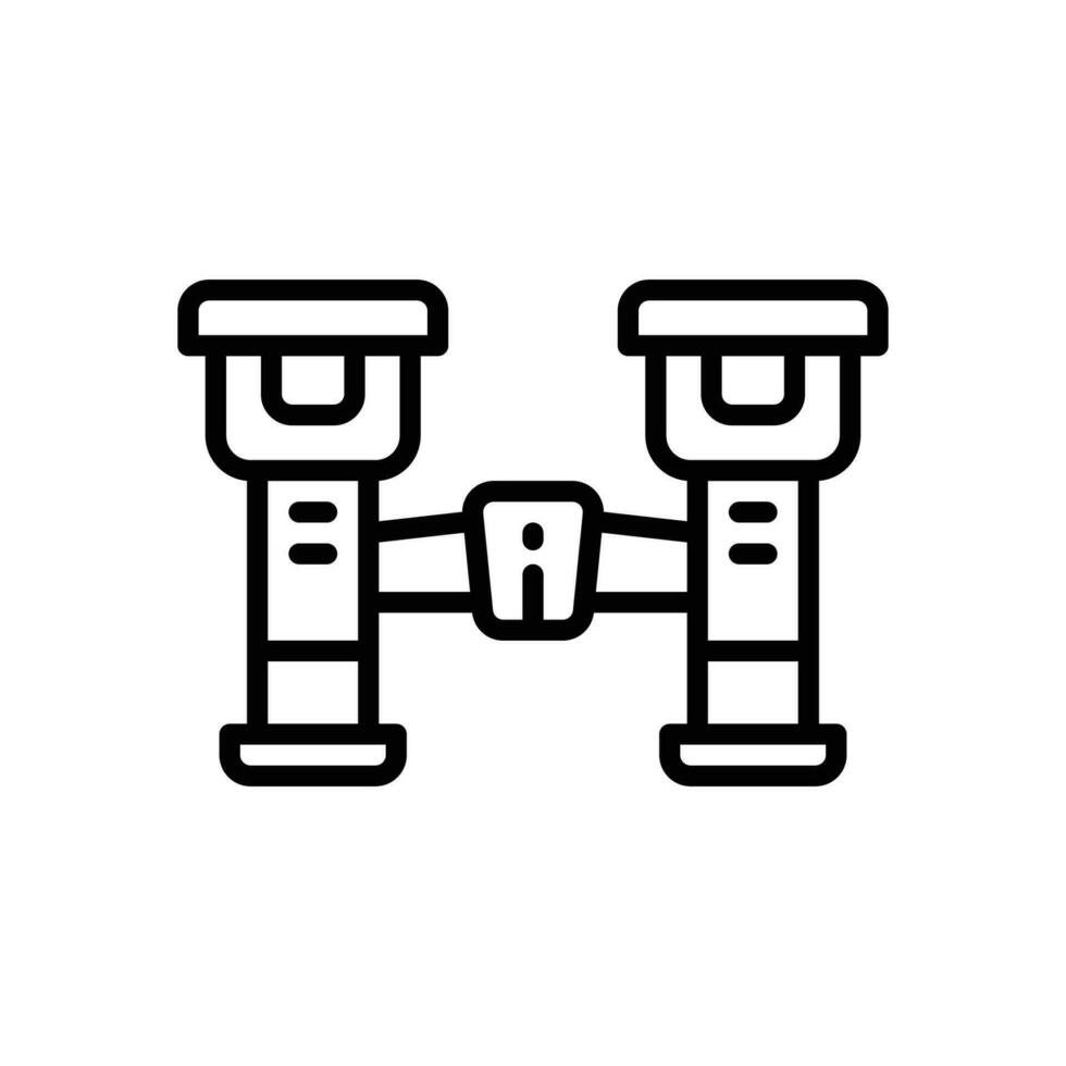 binocular icon. vector line icon for your website, mobile, presentation, and logo design.