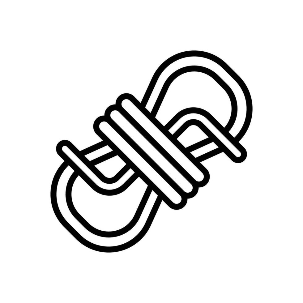 rope icon. vector line icon for your website, mobile, presentation, and logo design.