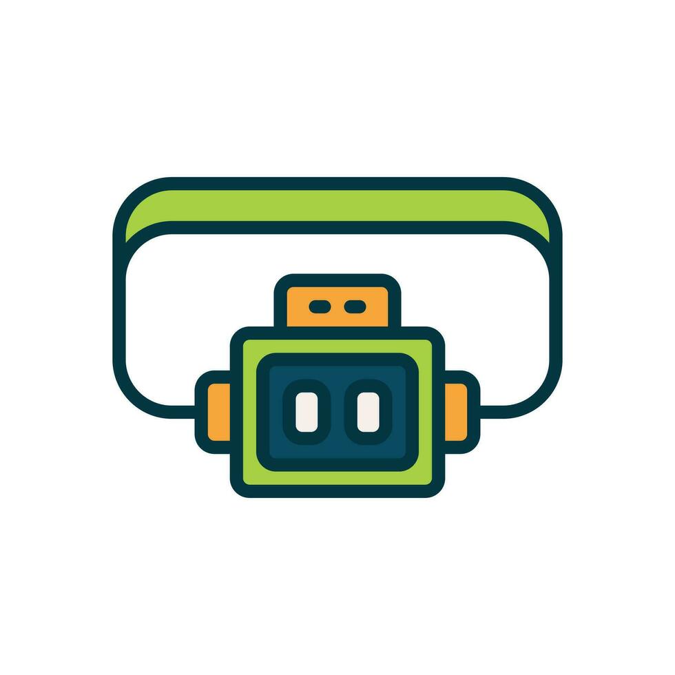 headlamp icon. vector filled color icon for your website, mobile, presentation, and logo design.