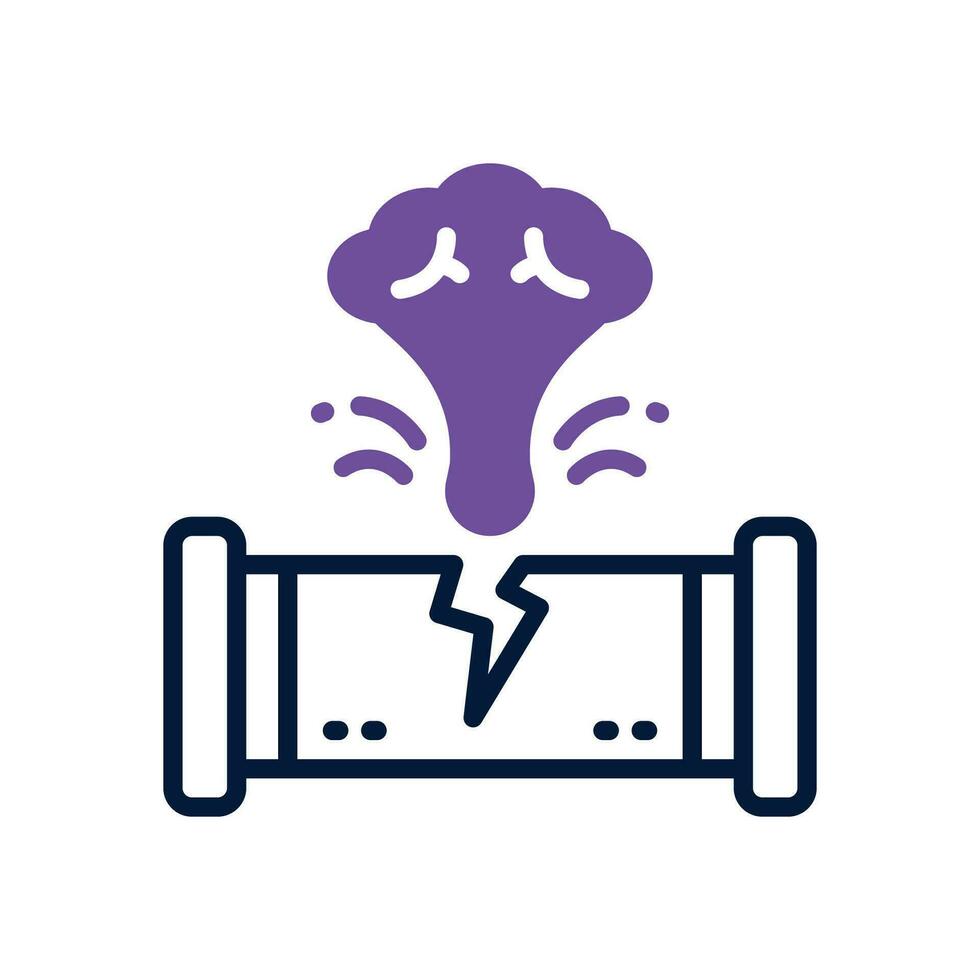 pollution icon. vector dual tone icon for your website, mobile, presentation, and logo design.