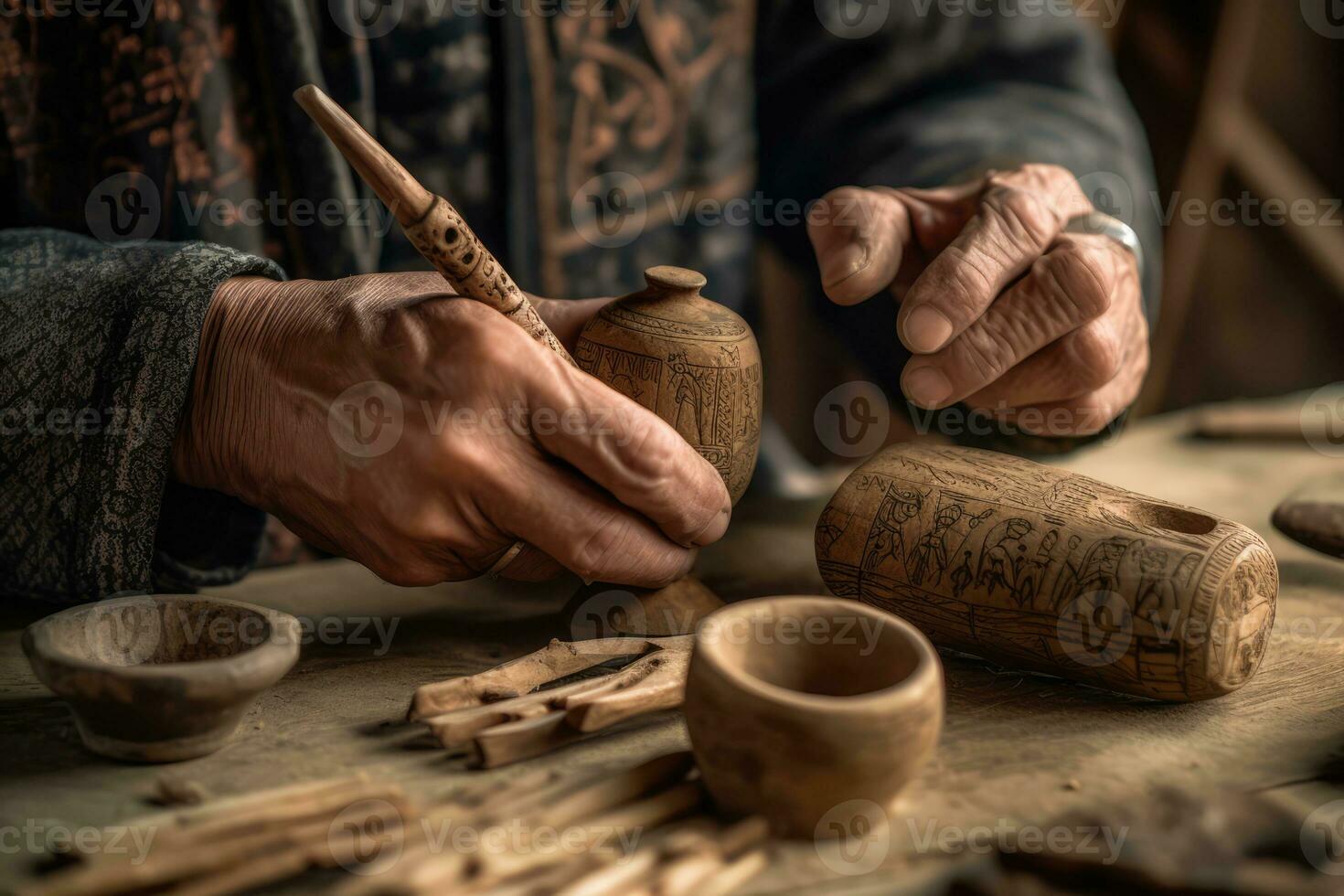 AI generated The Art of Carving photo