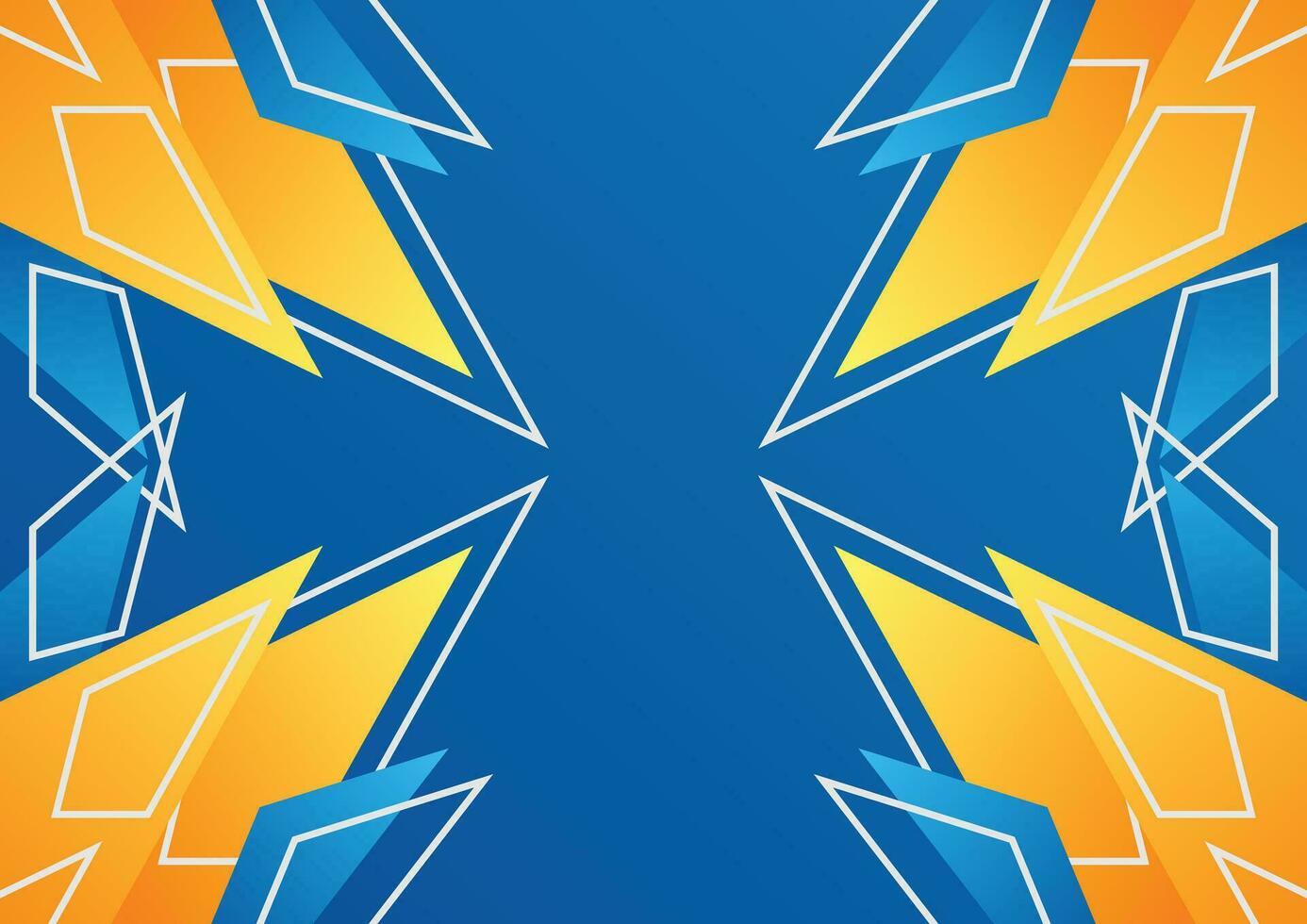 blue and yellow abstract geometric background vector