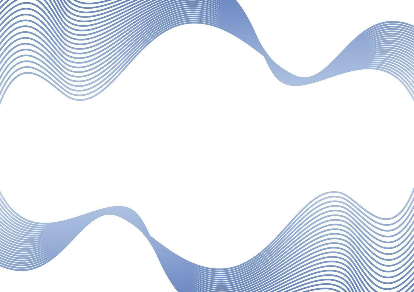 blue wave line background in abstract style vector