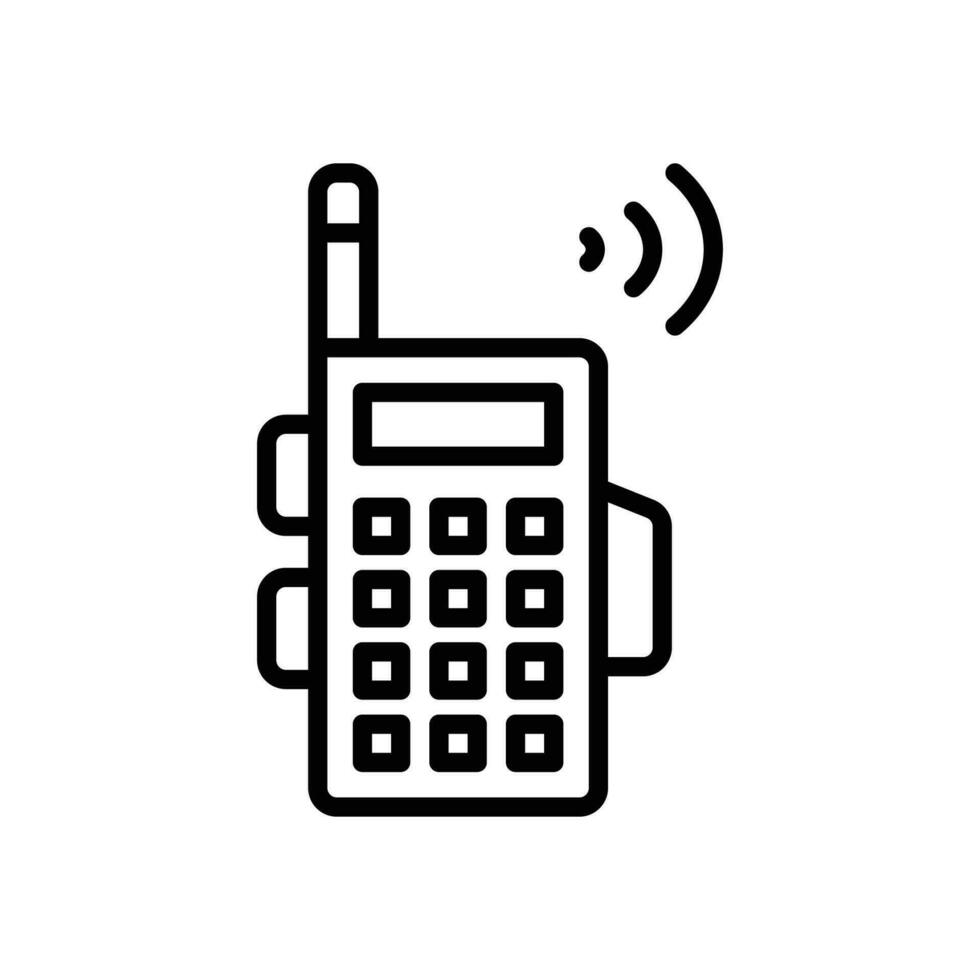 walkie talkie icon. vector line icon for your website, mobile, presentation, and logo design.