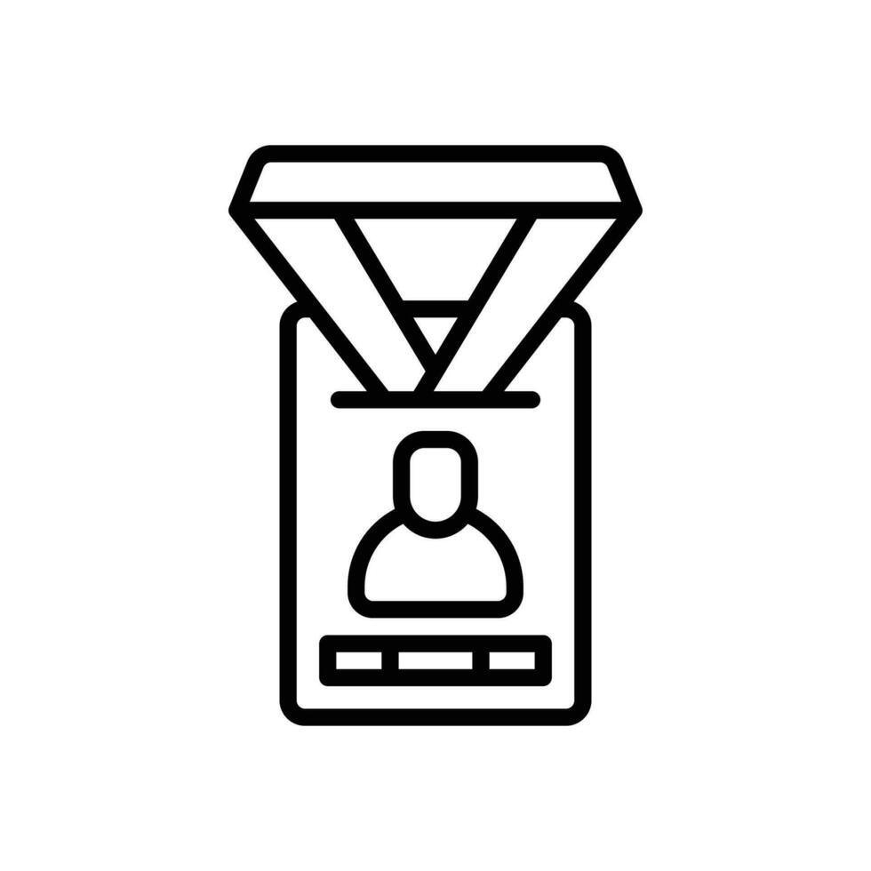 id card icon. vector line icon for your website, mobile, presentation, and logo design.