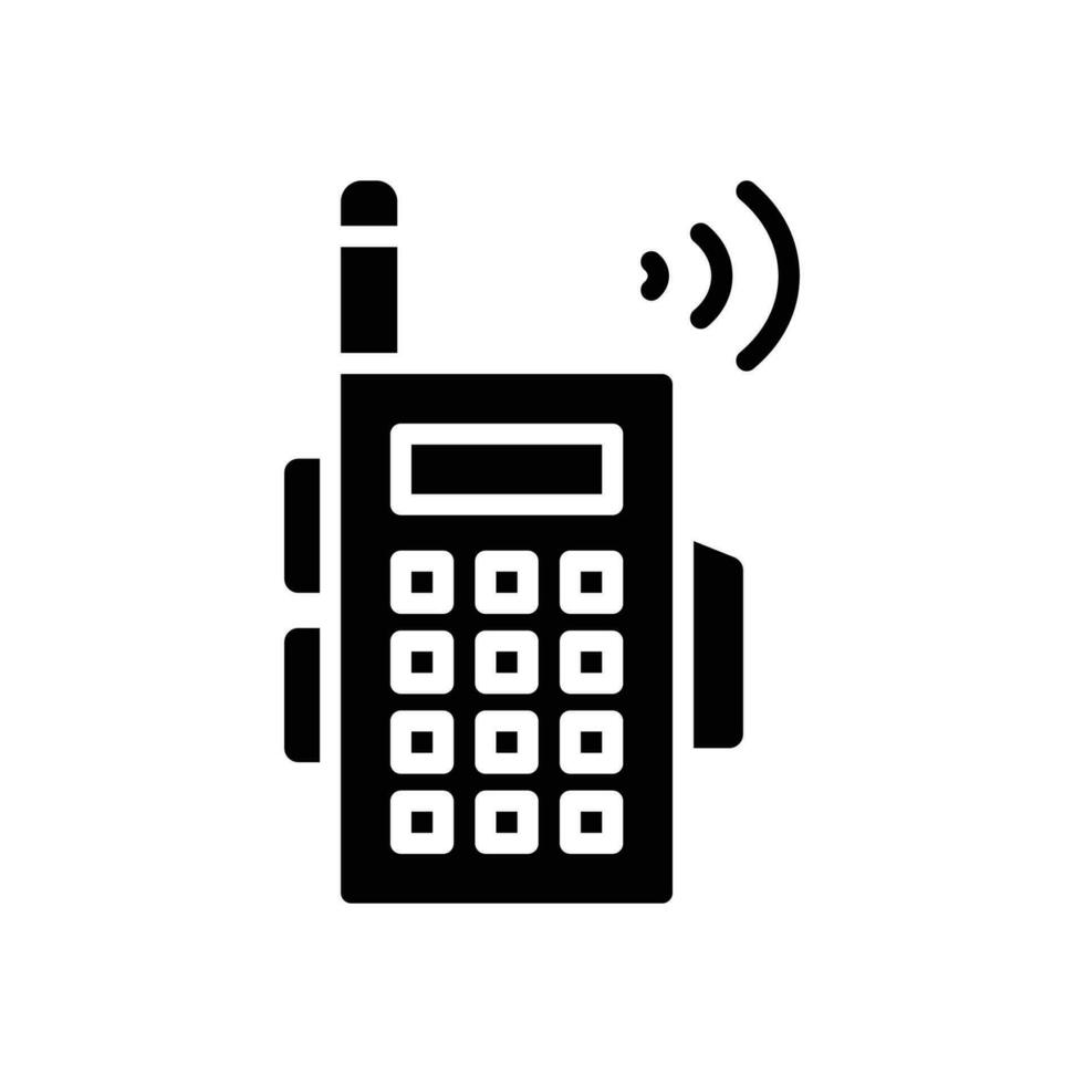 walkie talkie icon. vector glyph icon for your website, mobile, presentation, and logo design.