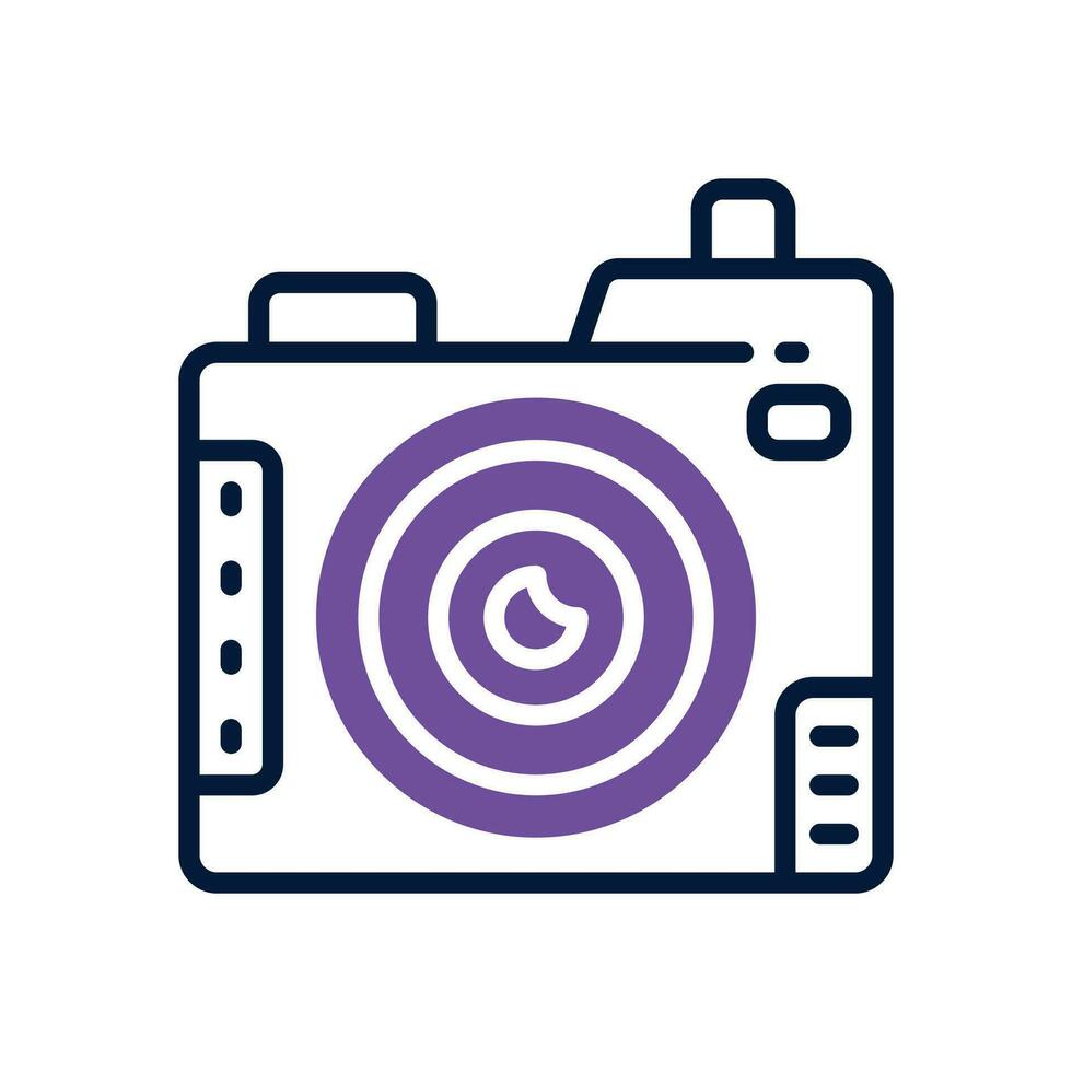 camera icon. vector dual tone icon for your website, mobile, presentation, and logo design.