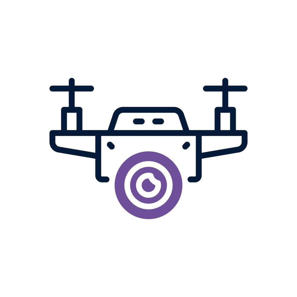 drone camera icon. vector dual tone icon for your website, mobile, presentation, and logo design.