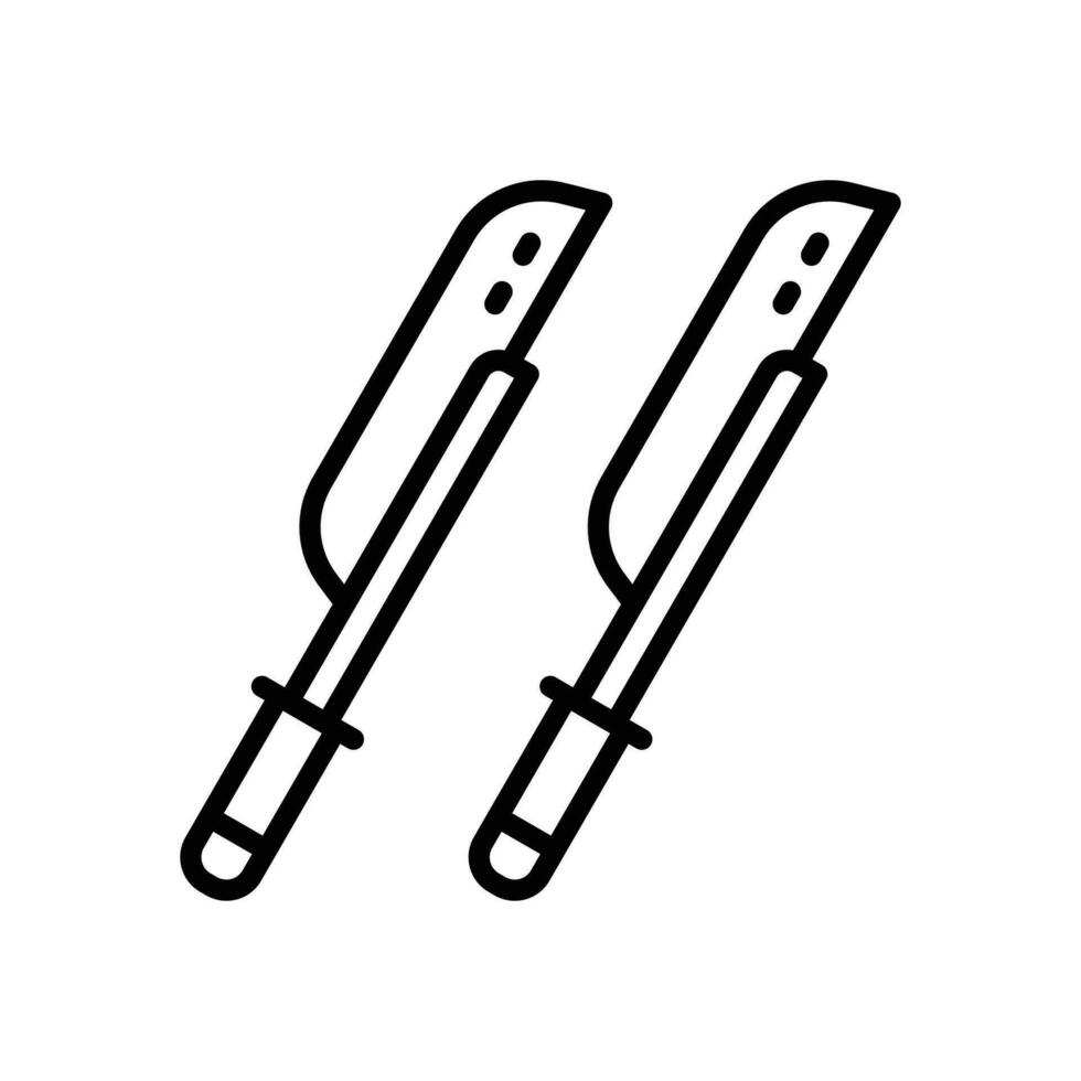 light sword icon. vector line icon for your website, mobile, presentation, and logo design.