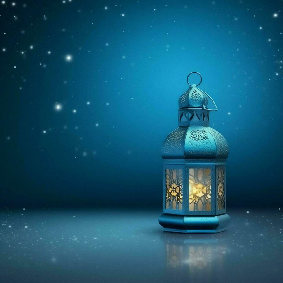 Eid mubarak and ramadan kareem greetings with islamic lantern and mosque. Eid al fitr background. Eid al fitr background of window concept by AI Generated photo