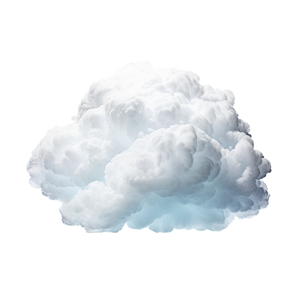 AI generated cloud isolated on transparent background. png