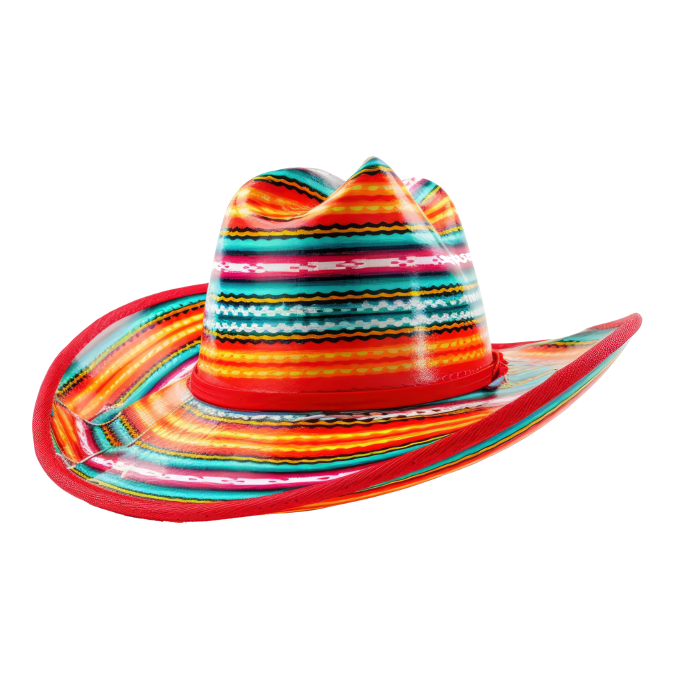 AI generated Cinco De Mayo hat isolated on transparent background. png