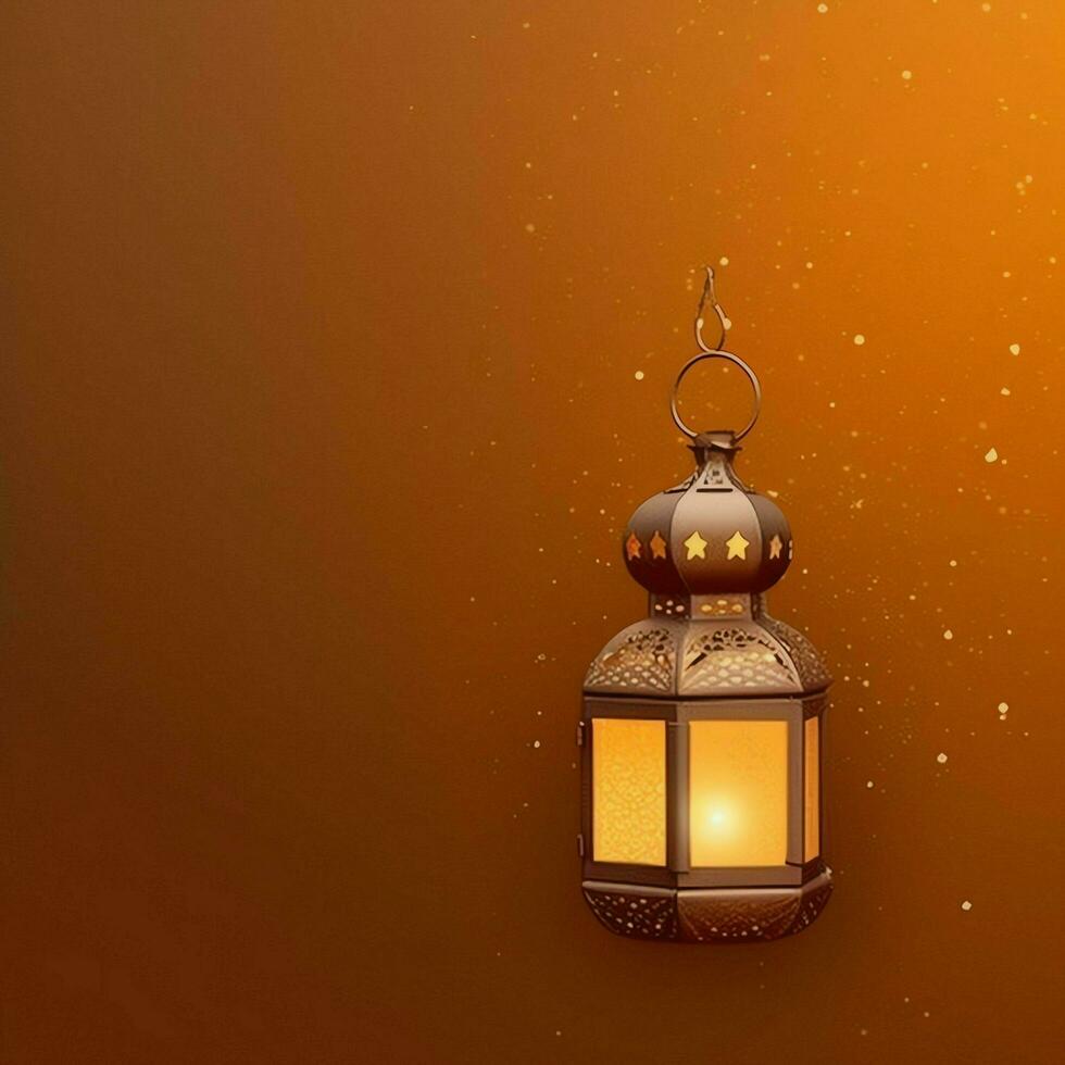 Eid mubarak and ramadan kareem greetings with islamic lantern and mosque. Eid al fitr background. Eid al fitr background of window concept by AI Generated photo