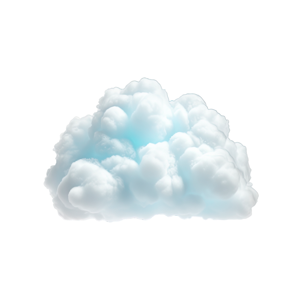 AI generated cloud isolated on transparent background. png