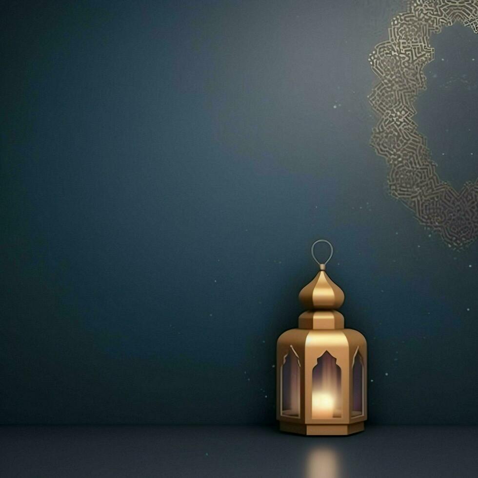 Eid mubarak and ramadan kareem greetings with islamic lantern and mosque. Eid al fitr background. Eid al fitr background of window concept by AI Generated photo