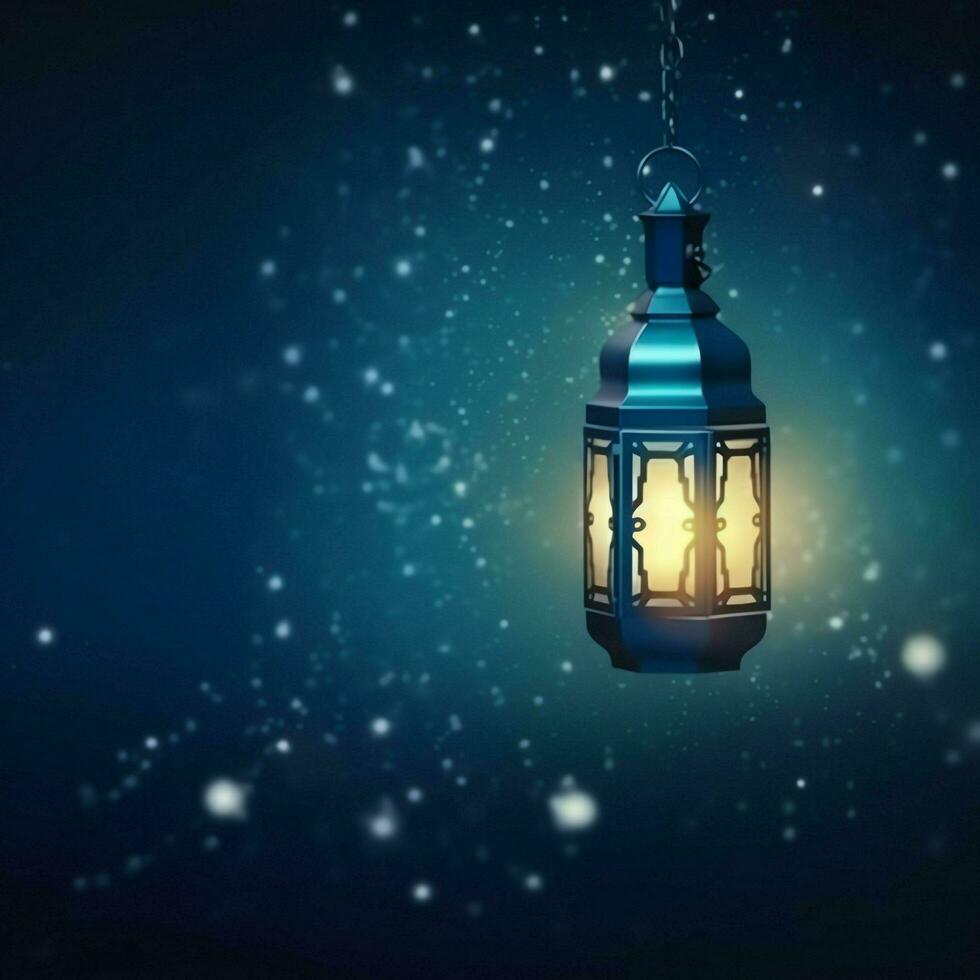 Eid mubarak and ramadan kareem greetings with islamic lantern and mosque. Eid al fitr background. Eid al fitr background of window concept by AI Generated photo