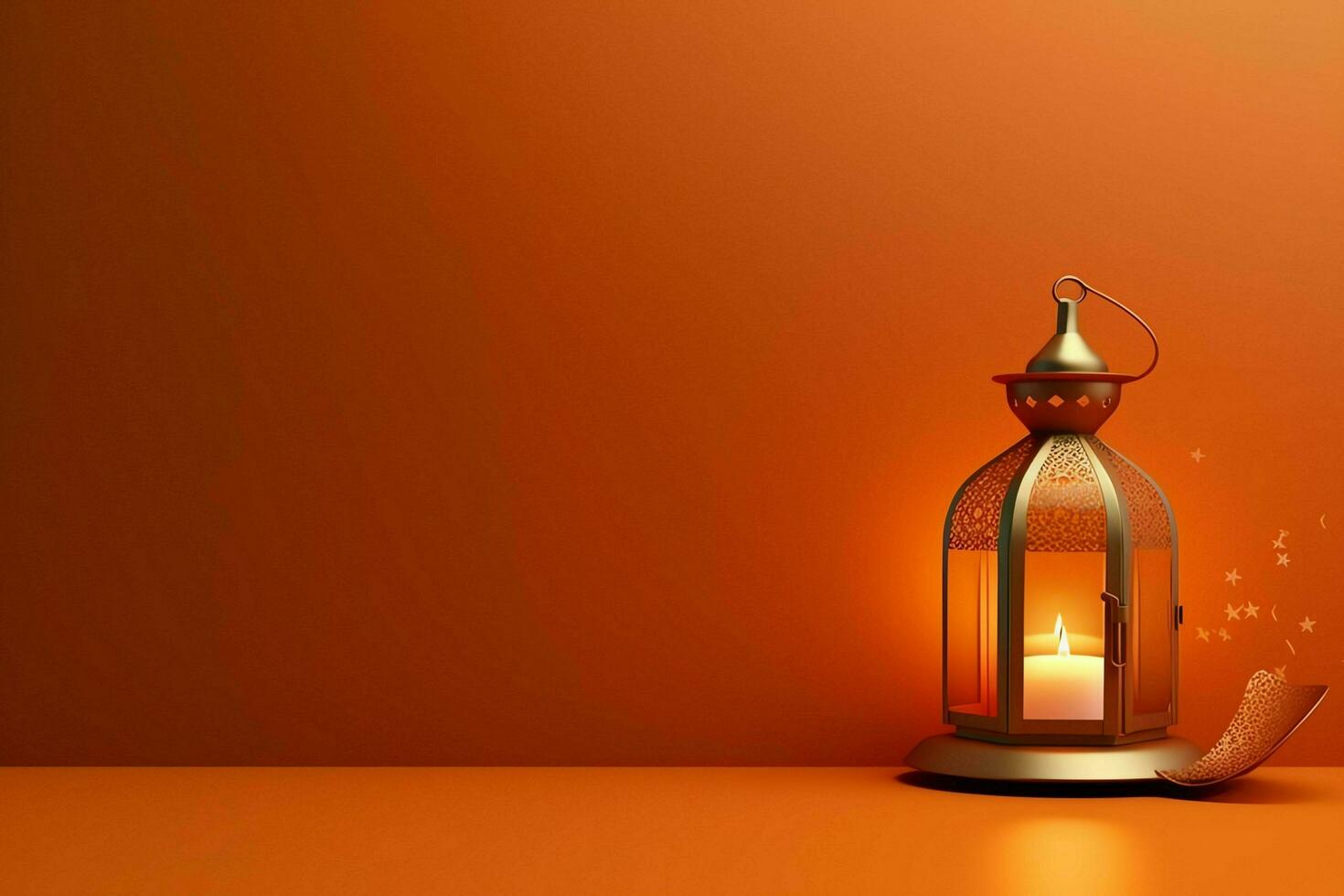 Eid mubarak and ramadan kareem greetings with islamic lantern and mosque. Eid al fitr background. Eid al fitr background of window concept by AI Generated photo