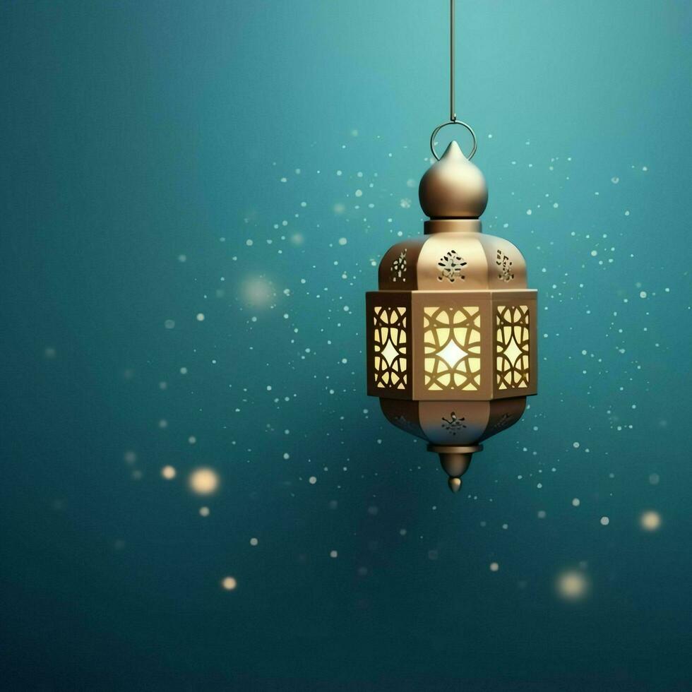 Eid mubarak and ramadan kareem greetings with islamic lantern and mosque. Eid al fitr background. Eid al fitr background of window concept by AI Generated photo