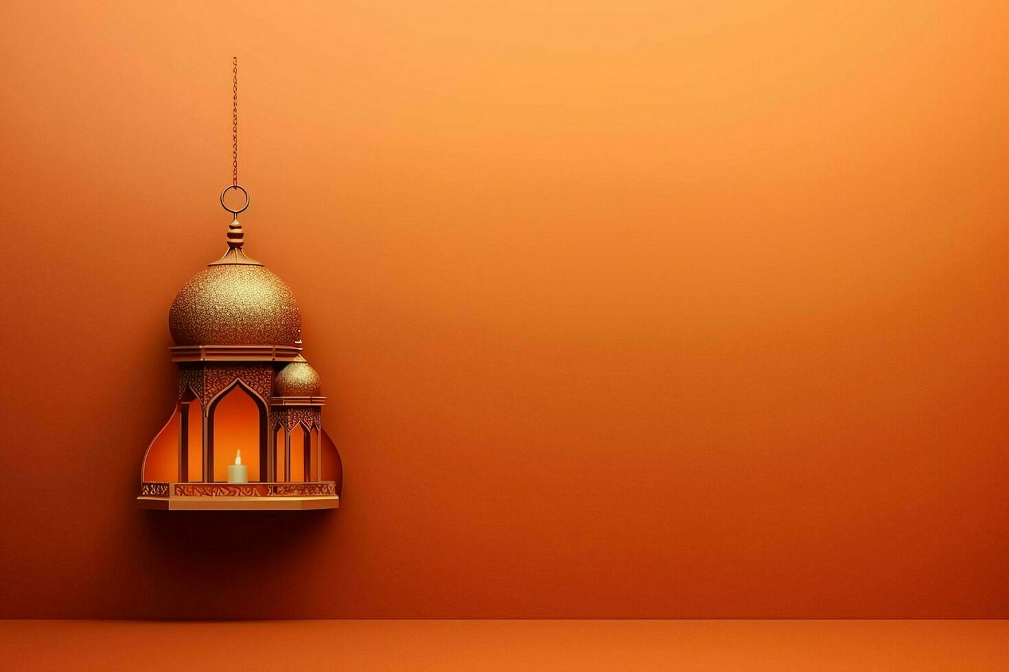 Eid mubarak and ramadan kareem greetings with islamic lantern and mosque. Eid al fitr background. Eid al fitr background of window concept by AI Generated photo