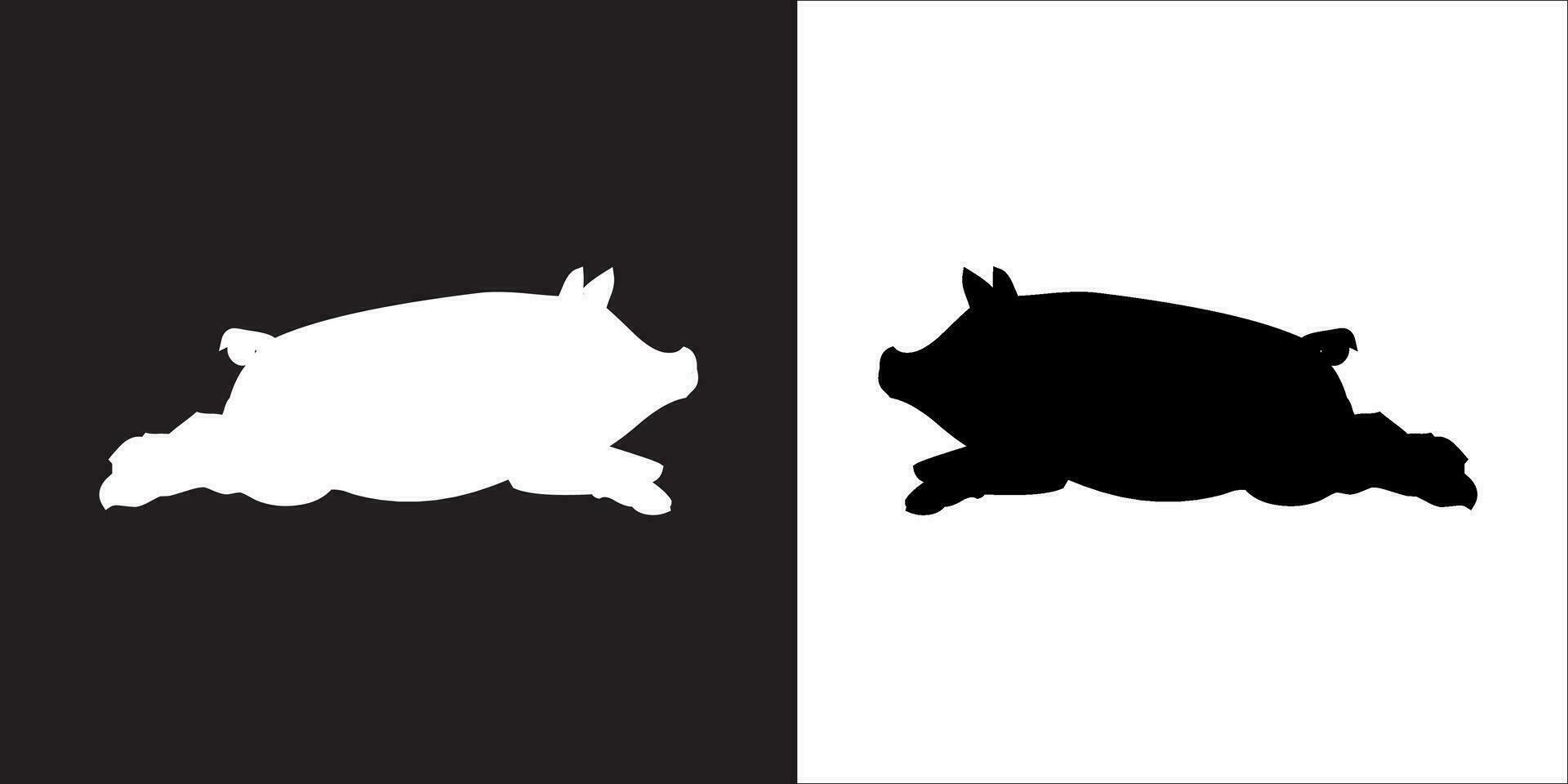 Illustration vector graphics of pig icon