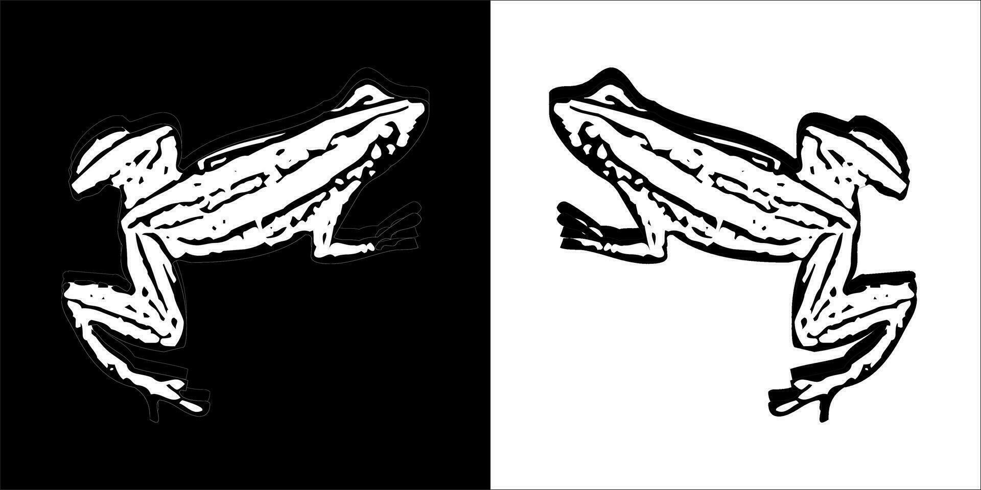 Illustration vector graphics of frog icon