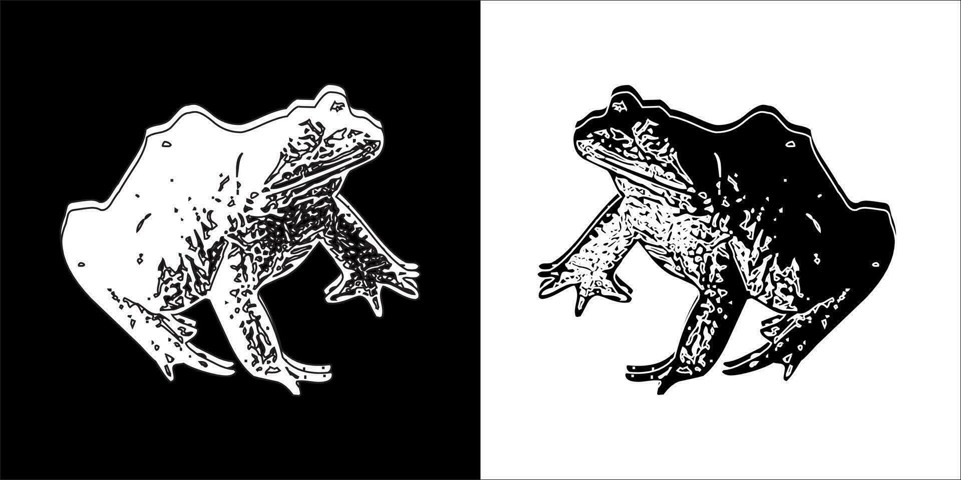 Illustration vector graphics of frog icon