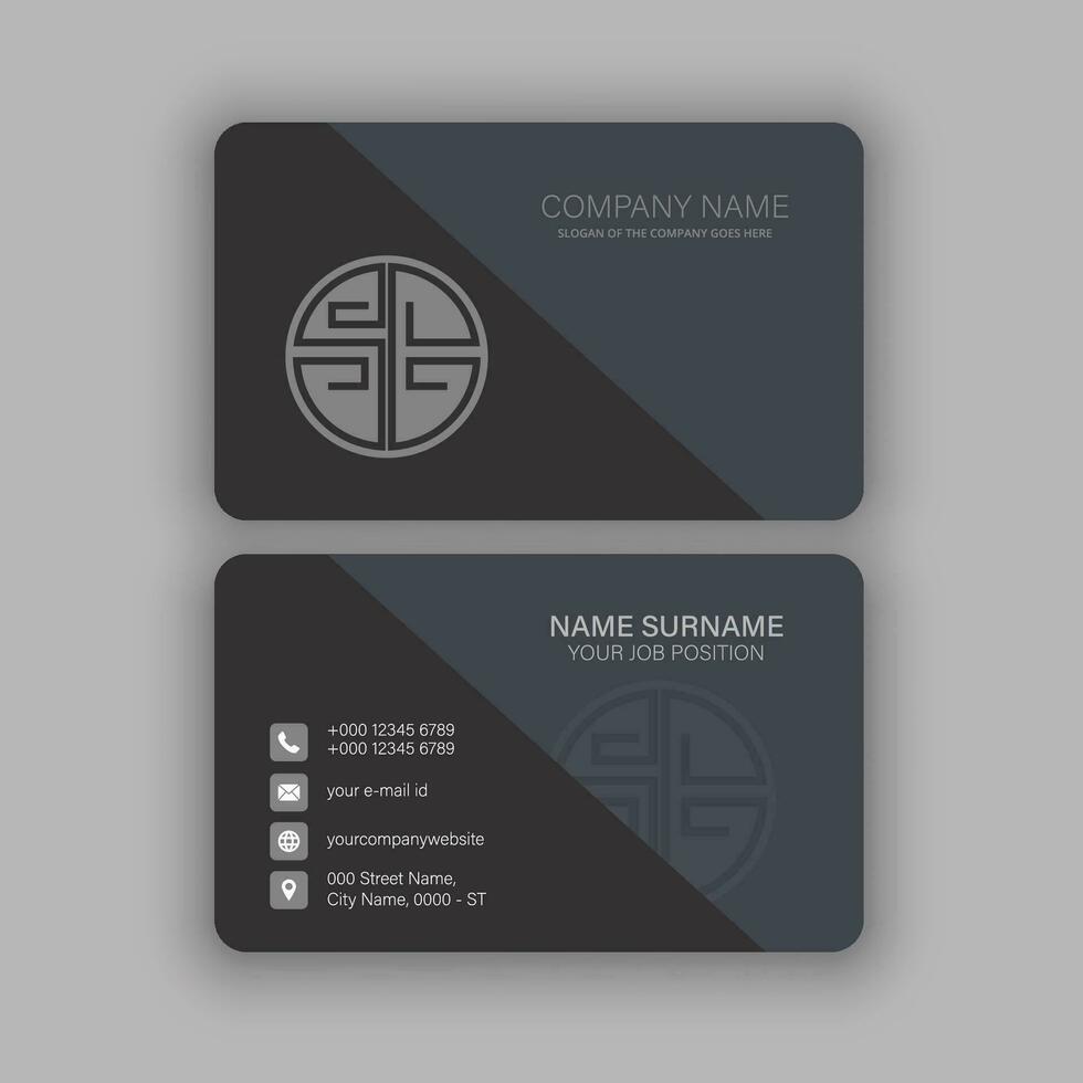 Professional and Creative Business Card Template vector