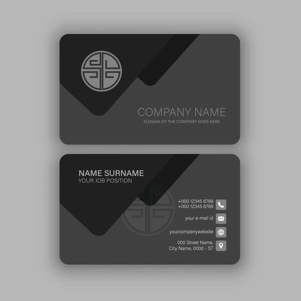 Professional and Creative Business Card Template vector