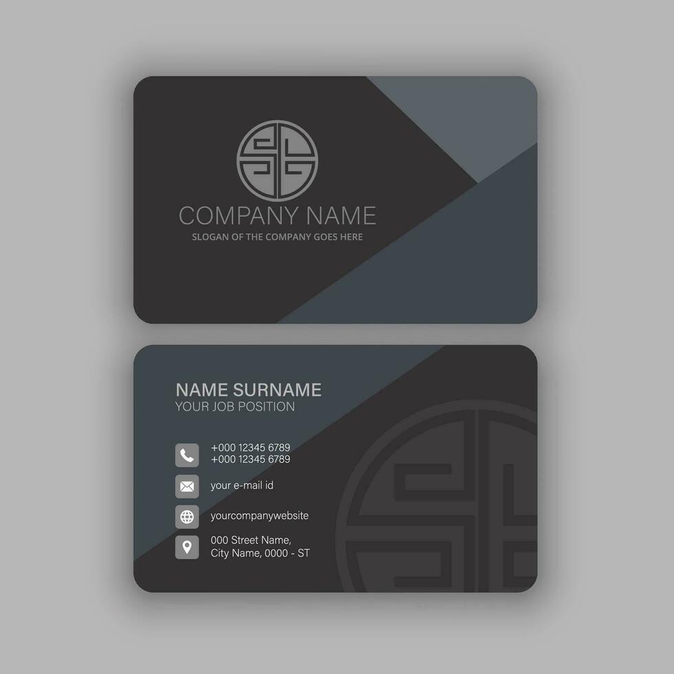 Professional and Creative Business Card Template vector