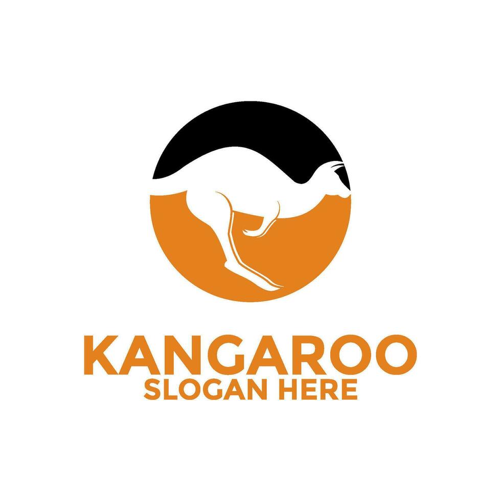 Kangaroo simple modern logo vector, Creative Kangaroo logo design template vector