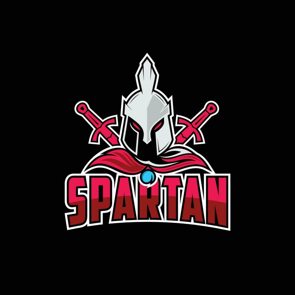 espartano logo vector, Esparta logo vector, espartano casco logo plantilla, icono símbolo espartano. vector