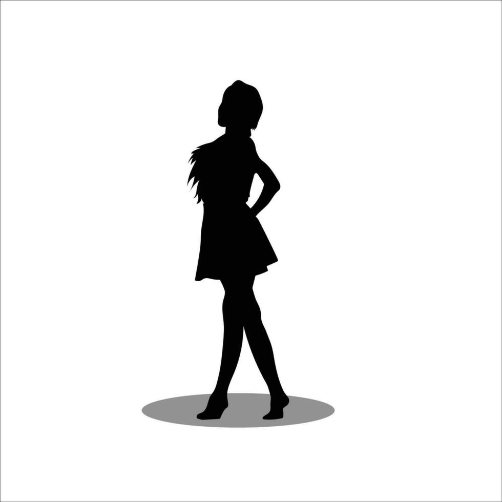 Woman silhouette vector