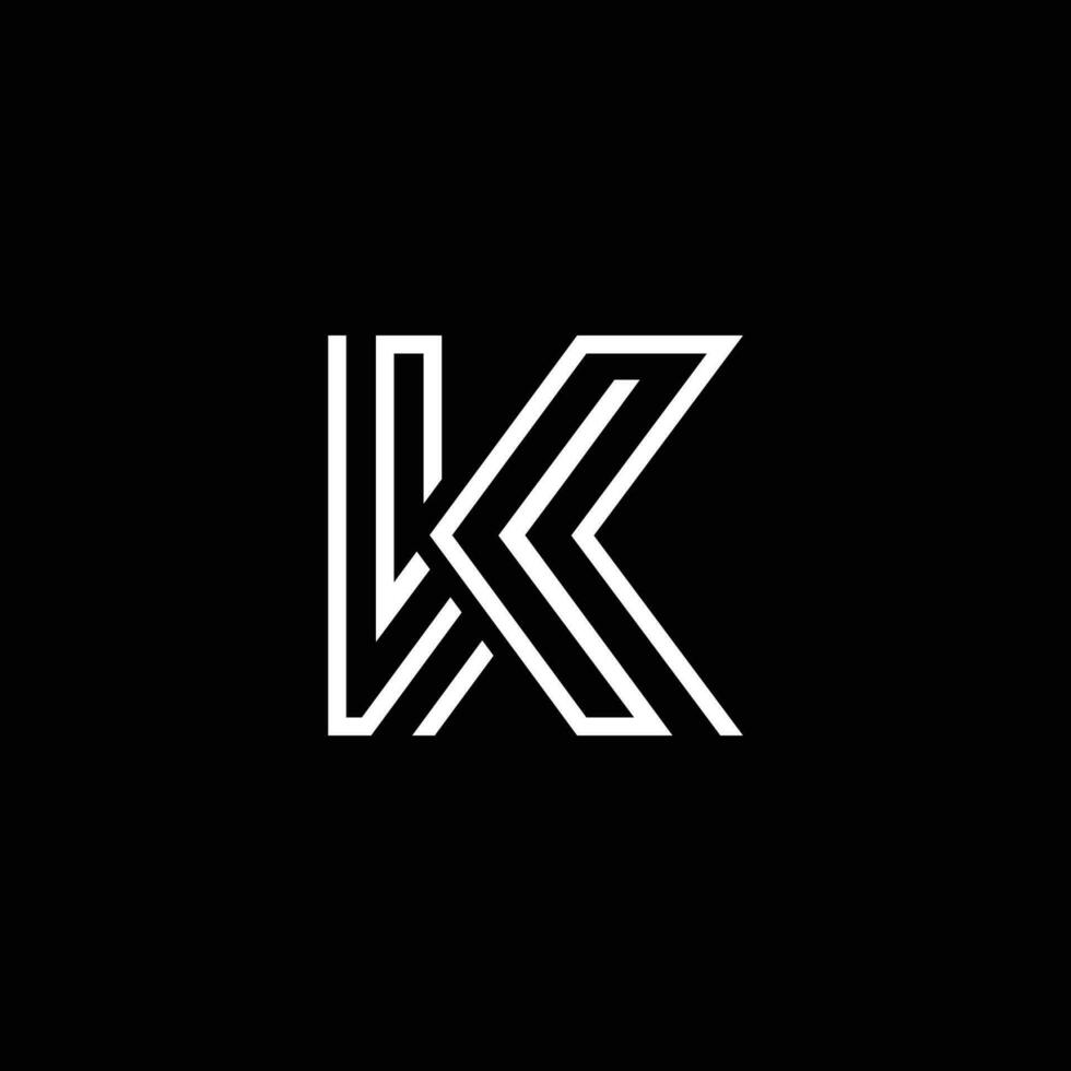 K Letter vector Logo Template Illustration Design.