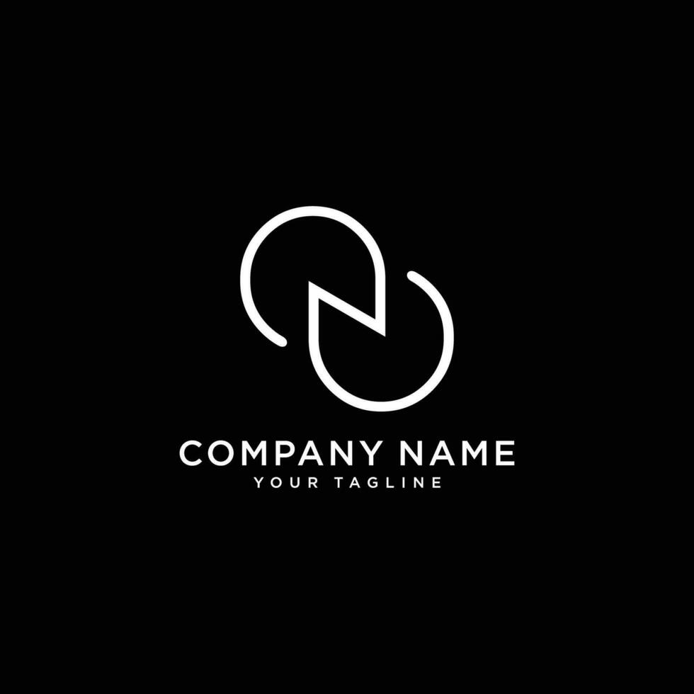 Infinity logo N Vector Design template