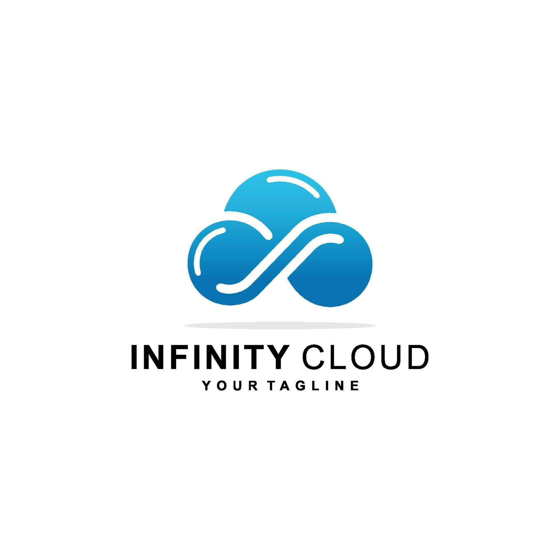 cloud infinity database logo vector 35608511 Vector Art at Vecteezy