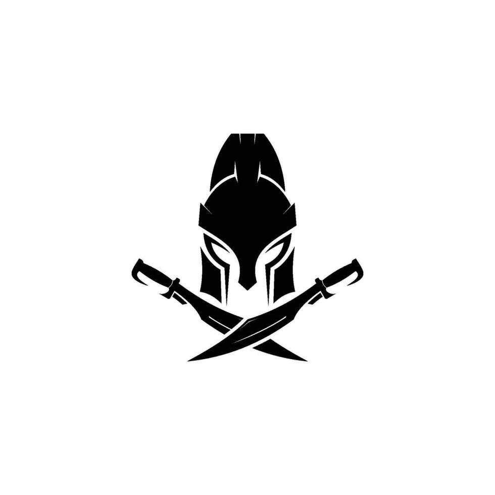 Spartan Warrior Logo template Design,icon spartan,helmet spartan. vector