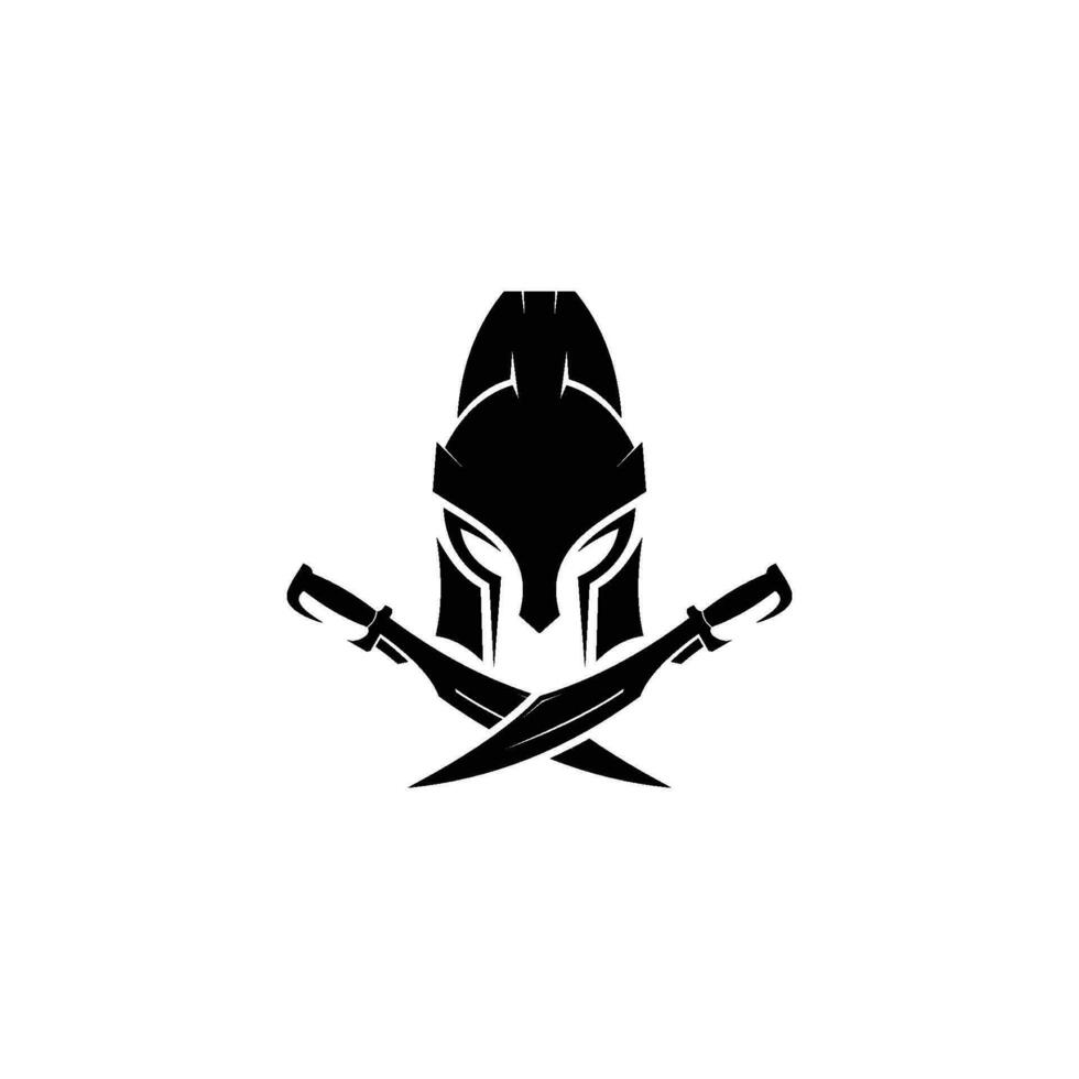 Spartan Warrior Logo template Design,icon spartan,helmet spartan. vector