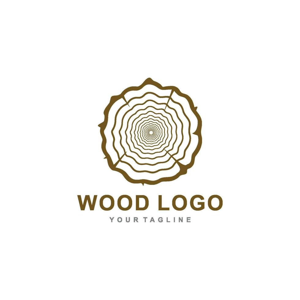 Circle with wooden texture,Logo design,Vector illustration vector