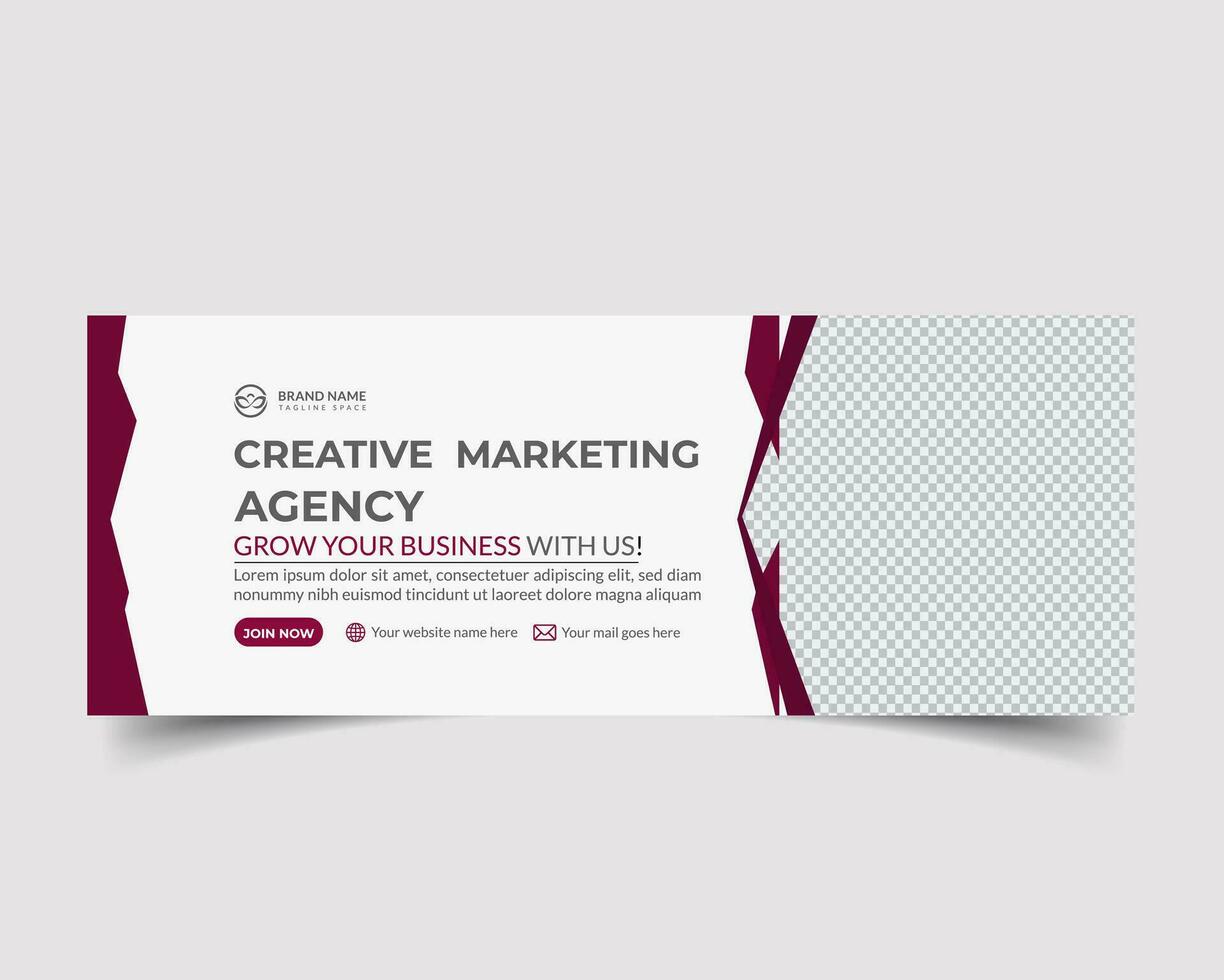 creative corporate Facebook cover design vector