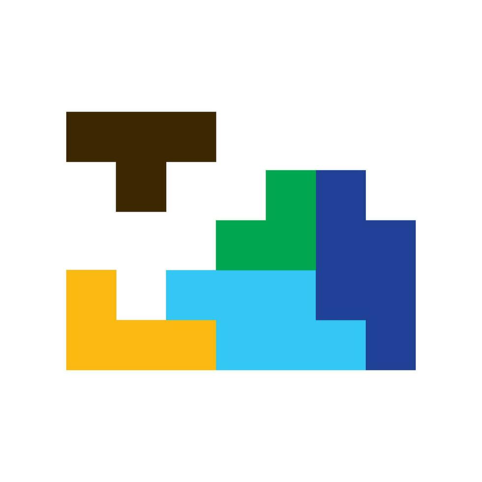 tetris icon vector