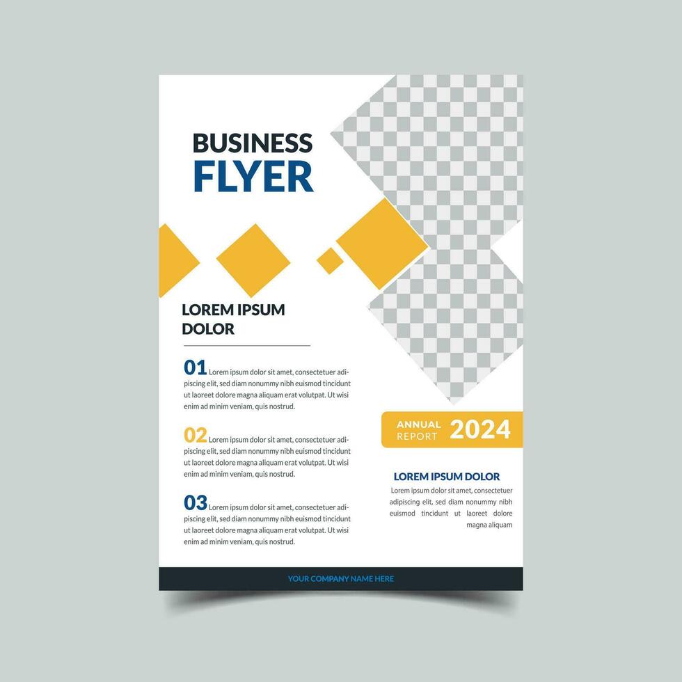 creative orange  and blue business flyer design vector