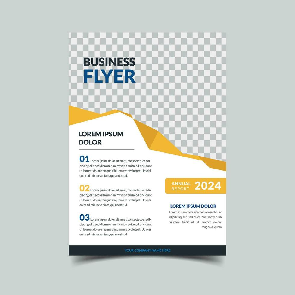 creative orange  and blue business flyer design vector