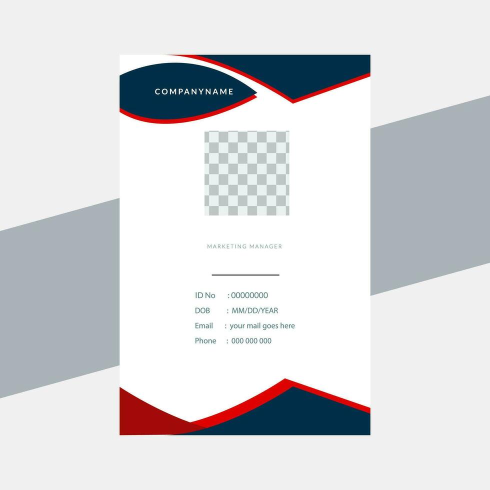 vector professional corporate id card design