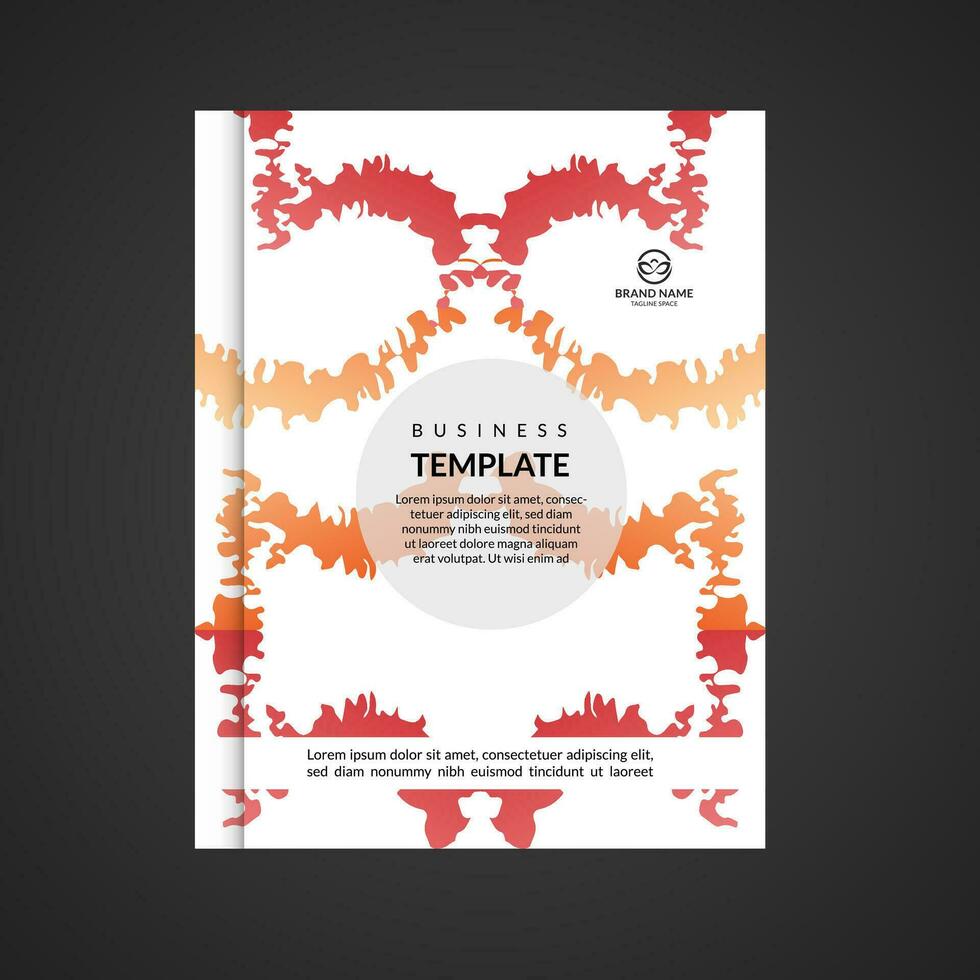 creative annual book cover design vector